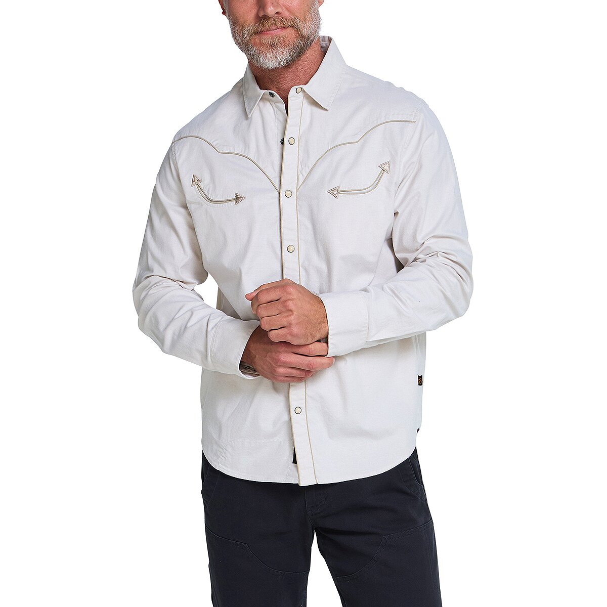 Image of Howler Brothers Broncbuster Long-Sleeve Snapshirt - Men's Prairie Dust, M
