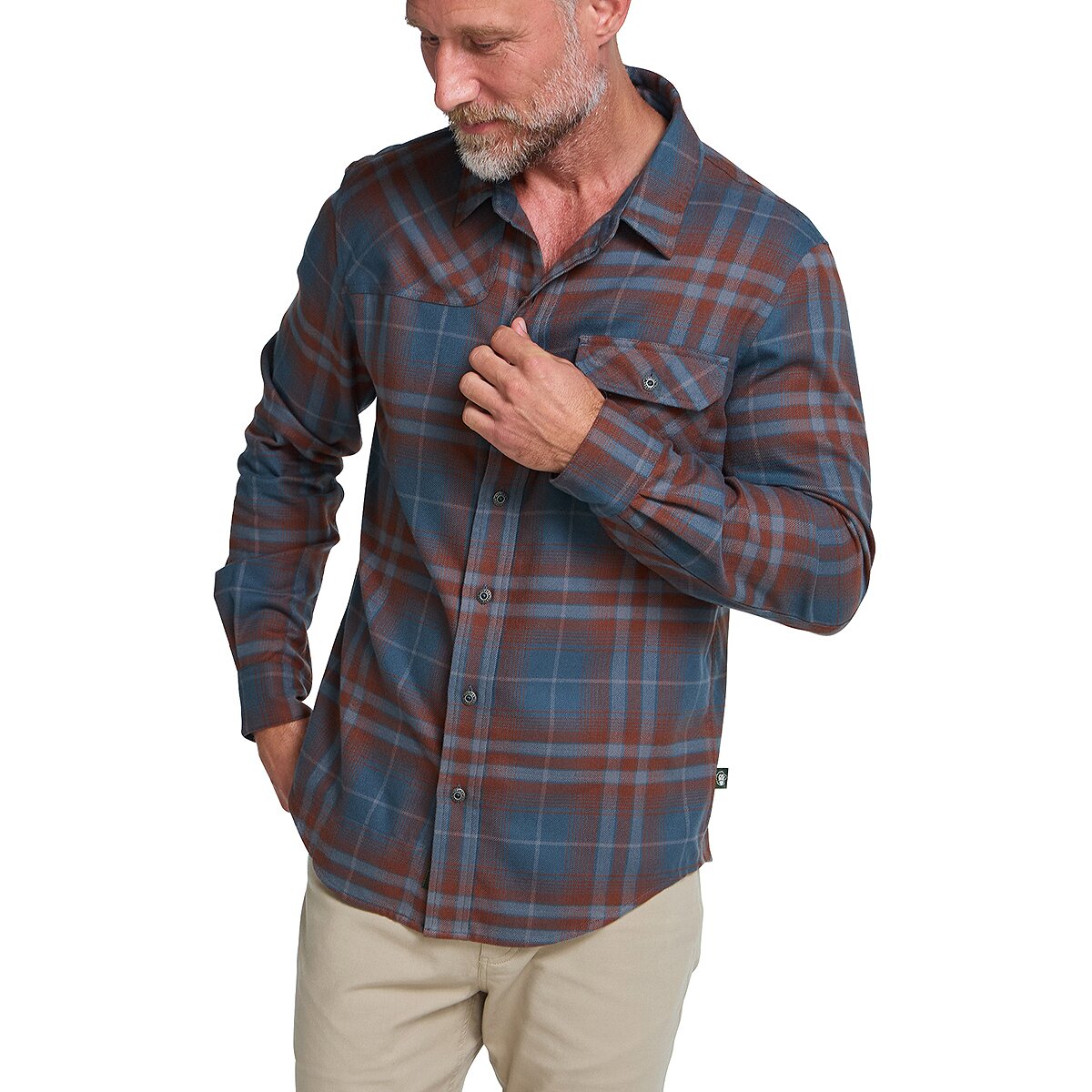 Image of Howler Brothers Harker's Flannel Shirt - Men's Kempton Plaid/Dark Slate, S