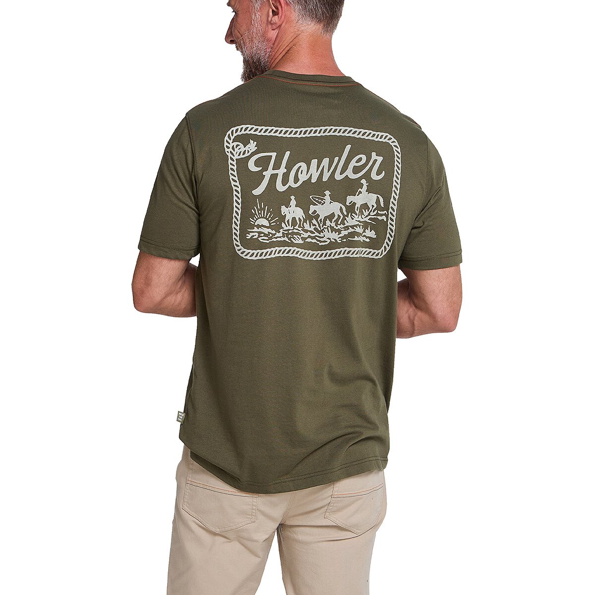 Image of Howler Brothers T-Shirt - Men's Howler Posse/Dark Olive, XL