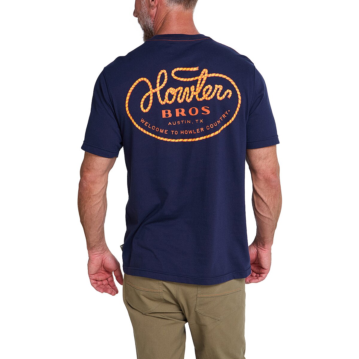 Image of Howler Brothers T-Shirt - Men's Howler Lasso/Navy, XL