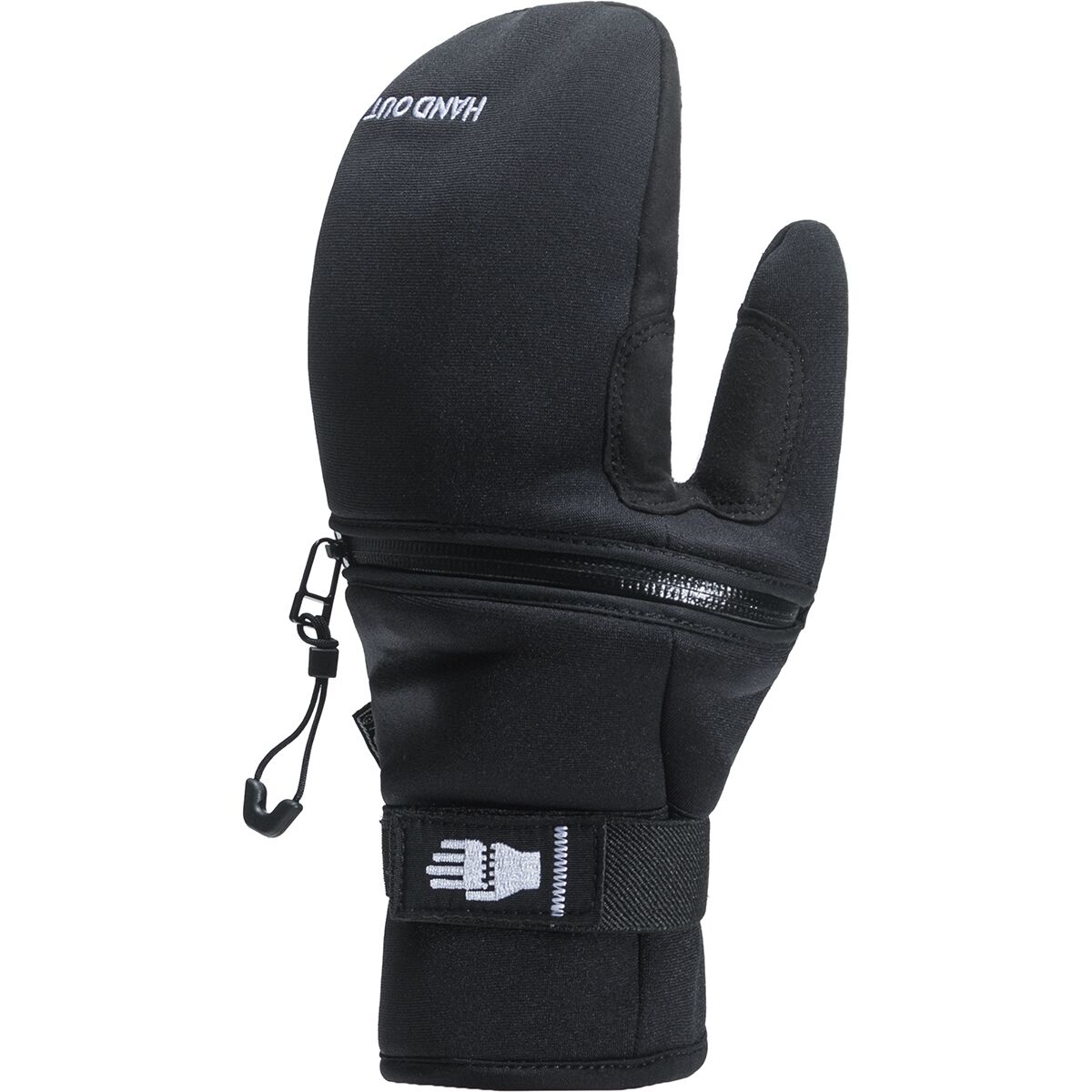 Hand Out Gloves Lightweight Ski Mitten - Men's Black