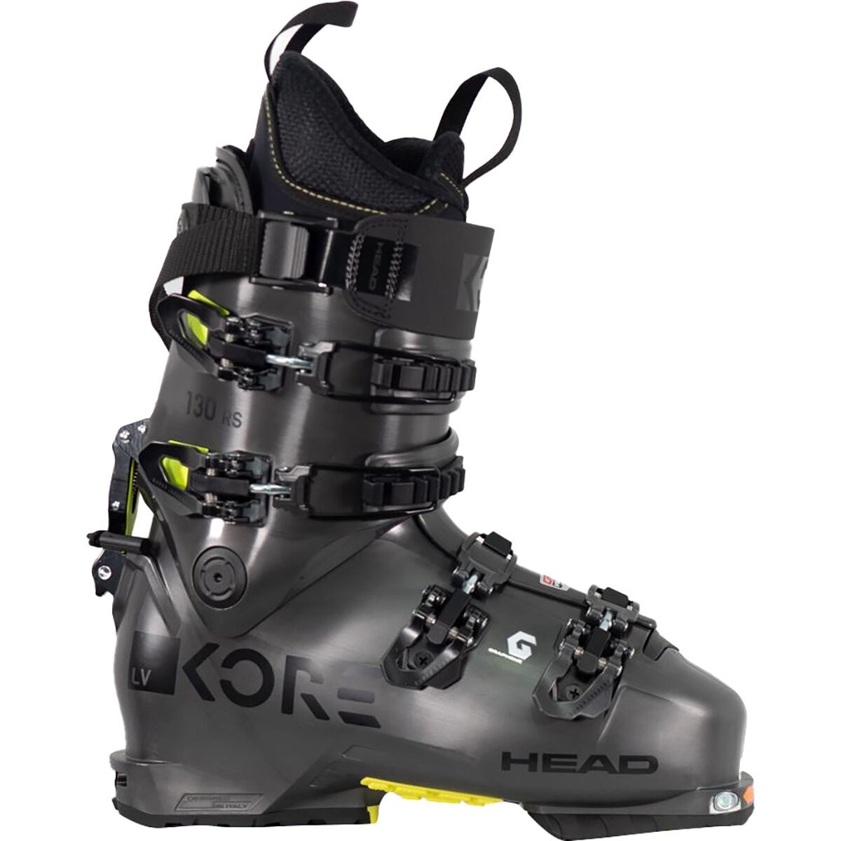 Head Skis USA KORE RS 130 GW Boot - 2023 Anthracite/Yellow, 24.5