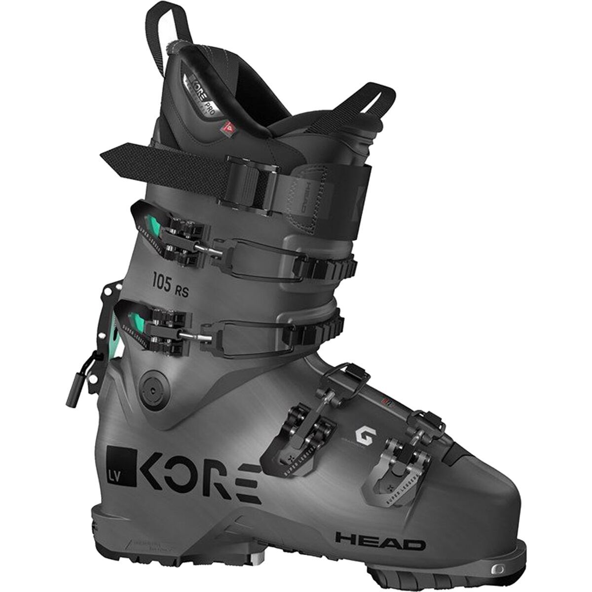 Head Skis USA KORE RS 105 GW Boot - 2023 - Women's Anthracite/Light Blue, 23.5