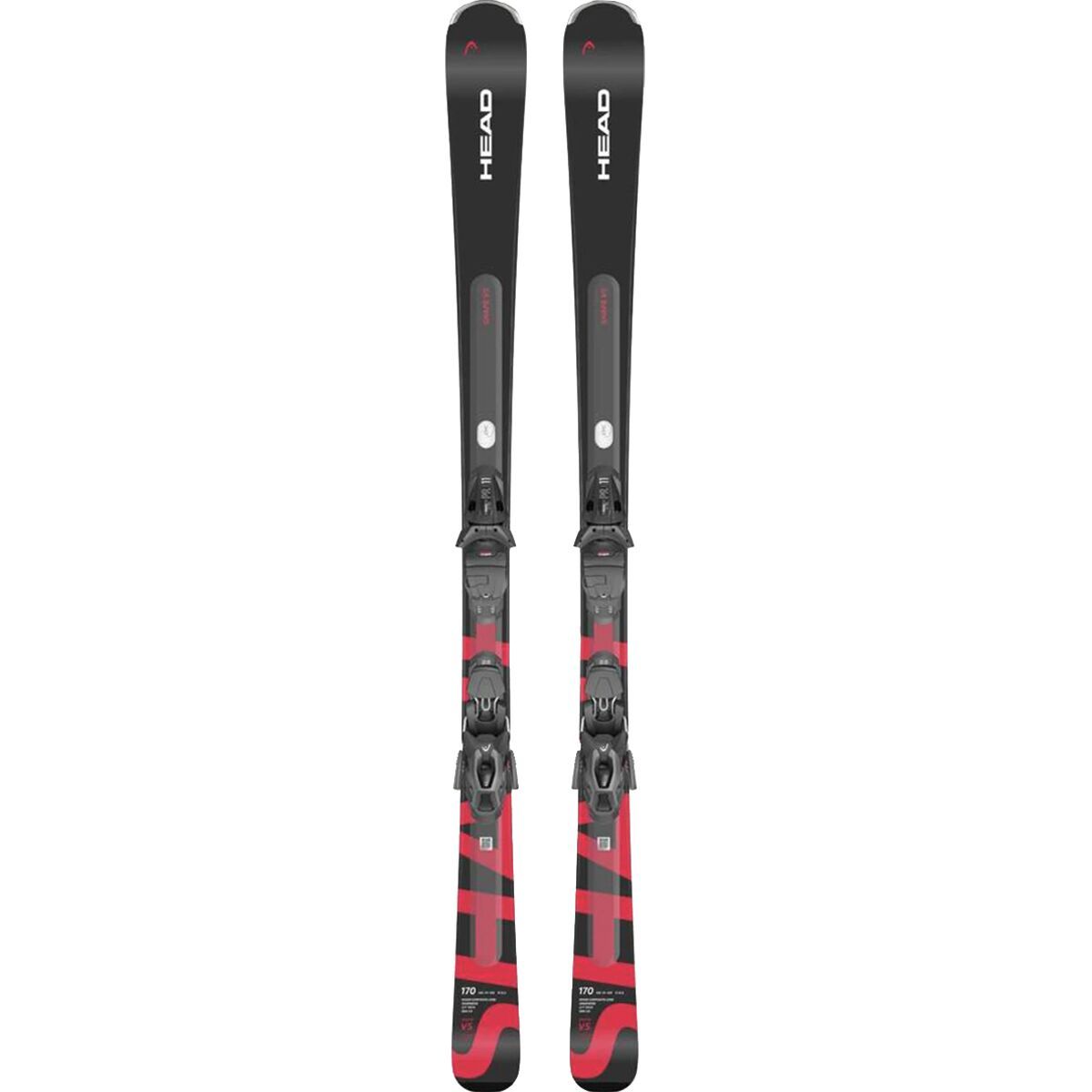 Image of Head Skis USA Shape E.V5 SW Ski + PR 11 GW Binding - 2026 Black/Red, 177cm