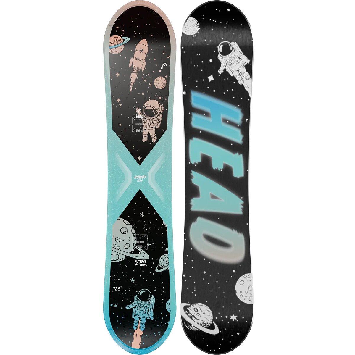 Head USA Head USA Rowdy Flex Snowboard - 2027 - Kids' Aqua, 118cm