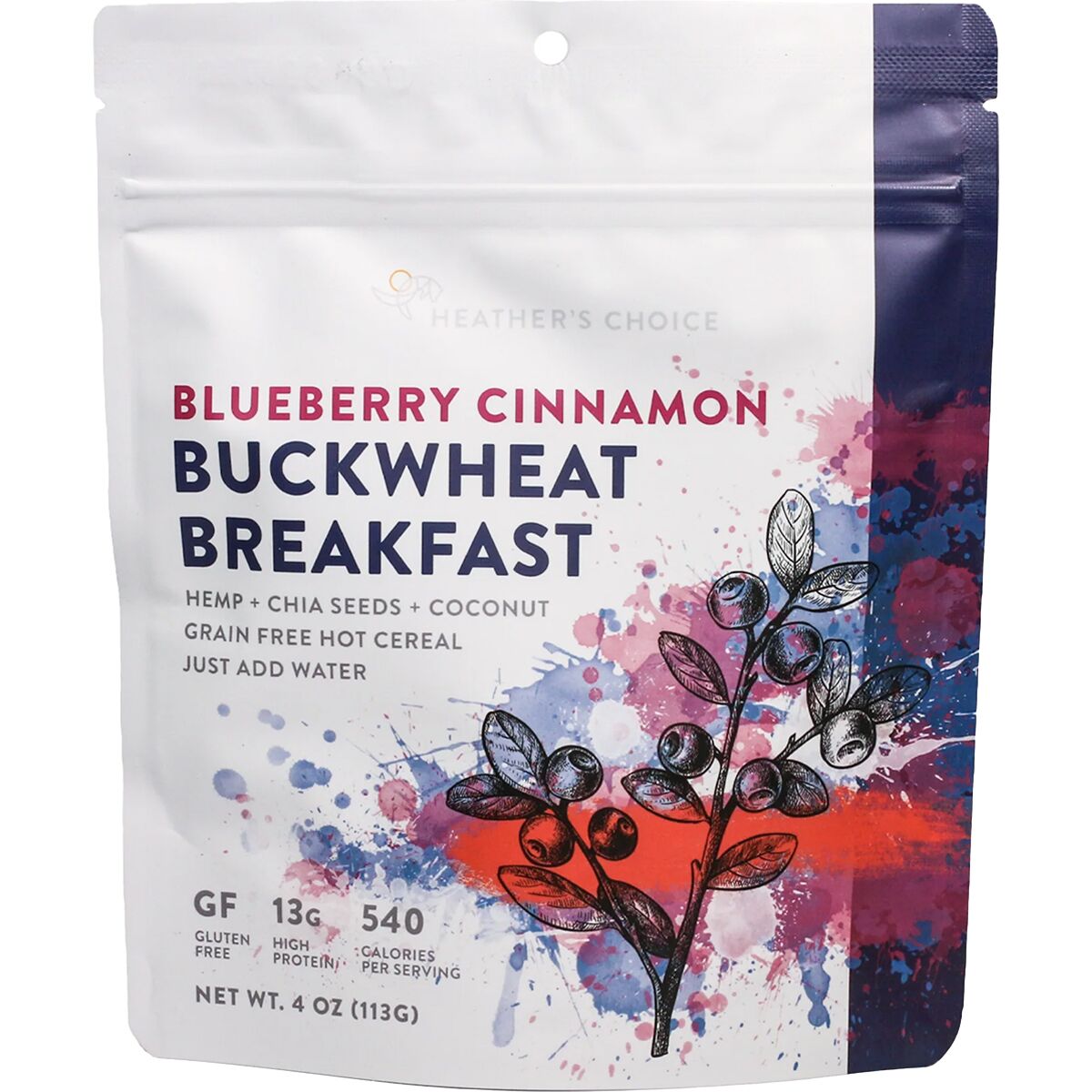Heather's Choice Heather's Choice Blueberry Cinnamon Buckwheat Breakfast One Color, Pouch