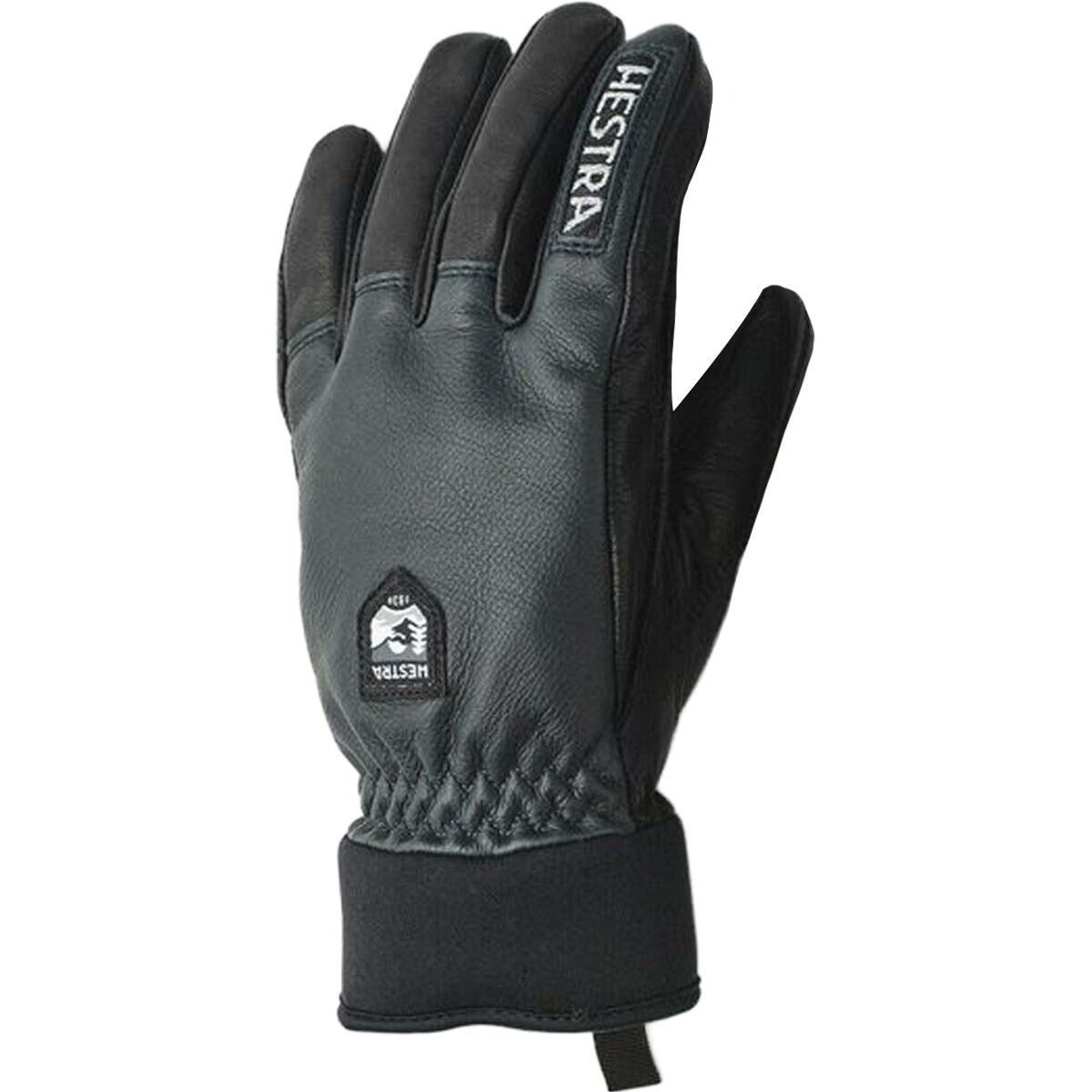 Hestra Army Leather Wool Terry Glove Grey/Black, 6