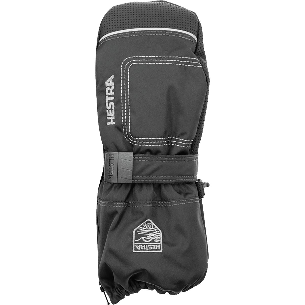Image of Hestra Baby Zip Long Mitten - Toddlers' Black/Black, 2
