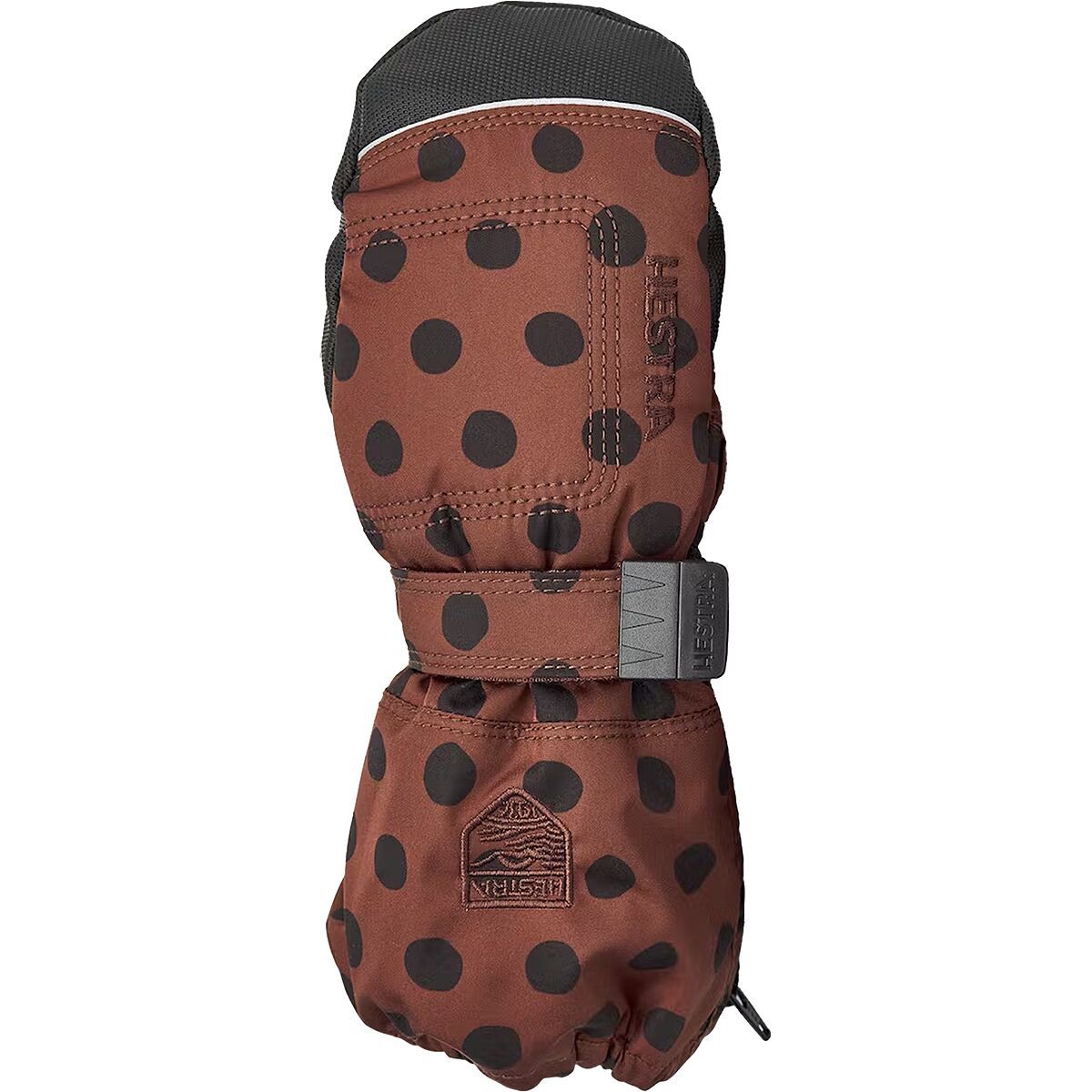 Image of Hestra Baby Zip Long Mitten - Toddlers' Brown Print, 4