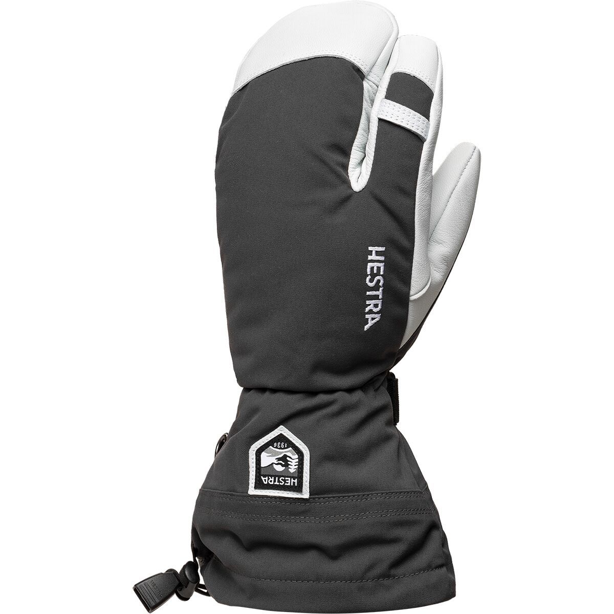 Image of Hestra Army Leather Heli 3-Finger Glove - Men's Grey, 10