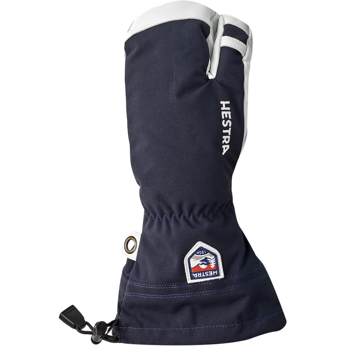 Image of Hestra Army Leather Heli 3-Finger Glove - Men's Navy, 6