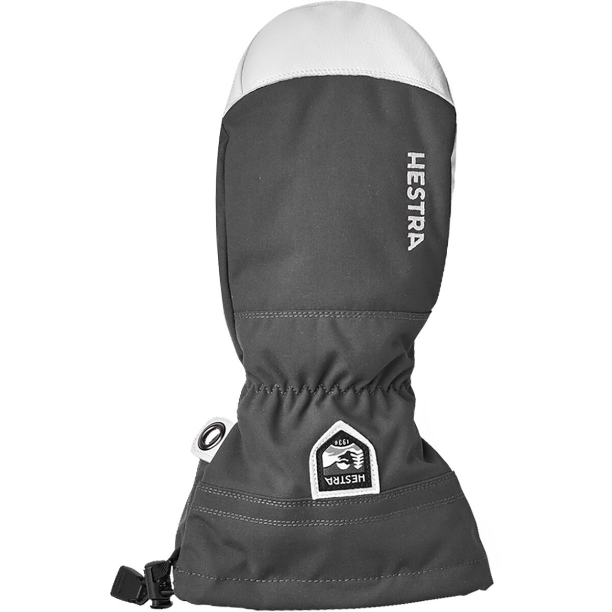 Image of Hestra Army Leather Heli Mitten - Men's Grey, 10