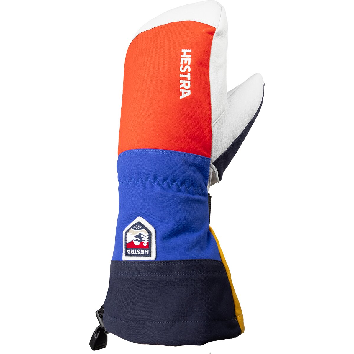Image of Hestra Army Leather Heli Mitten - Men's Light Red MuLighti, 7