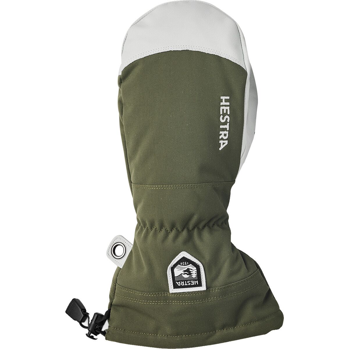 Image of Hestra Army Leather Heli Mitten - Men's Olive, 7