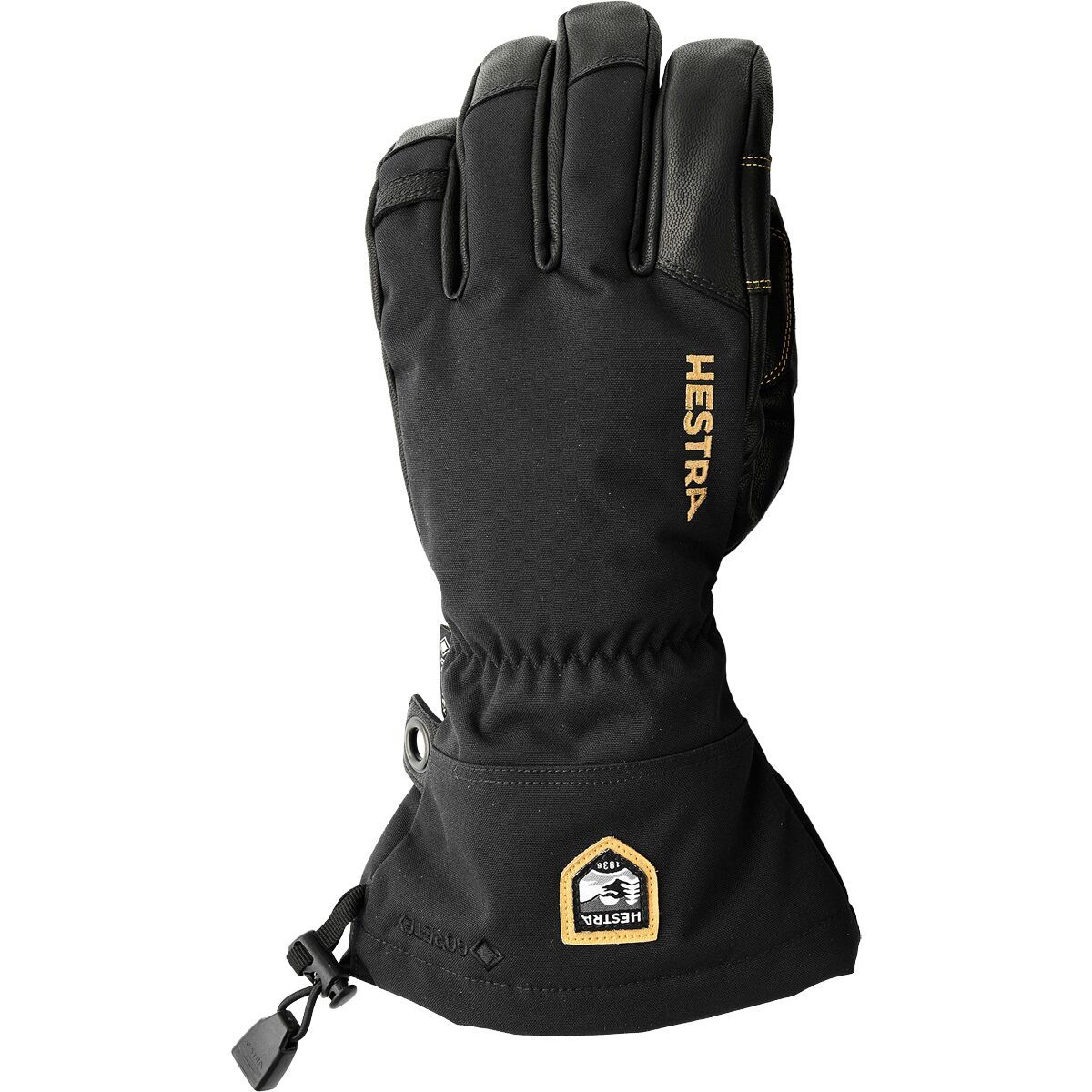 Image of Hestra Army Leather GORE-TEX Glove - Men's Black/Black, 9