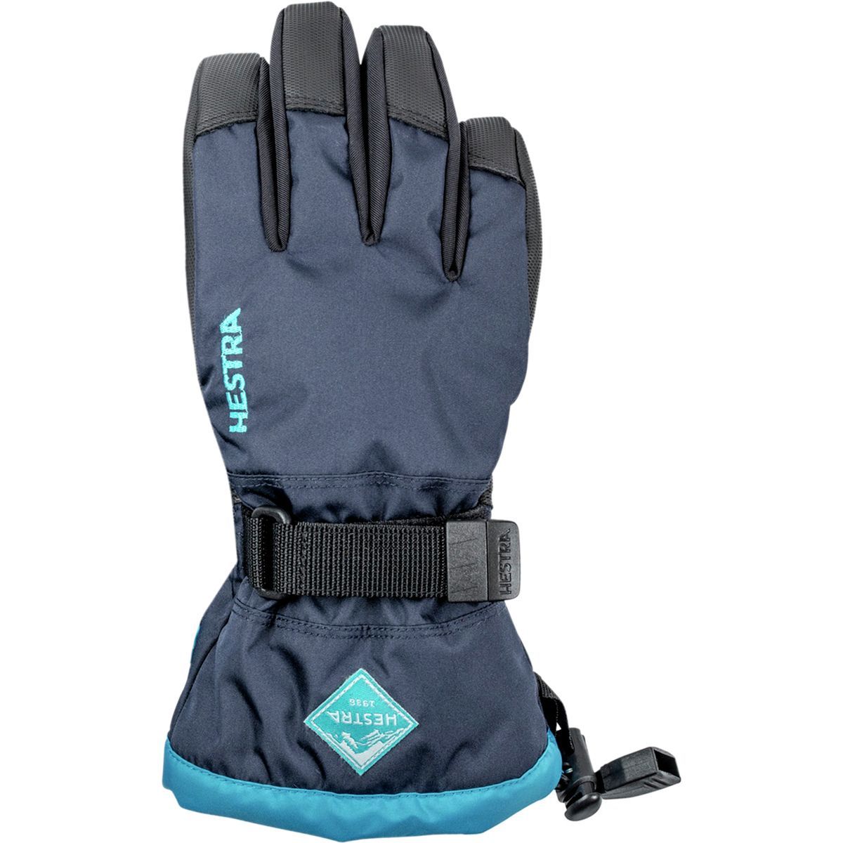 Hestra Gauntlet CZone Junior Glove - Kids' Dark Navy/Turquoise, 3