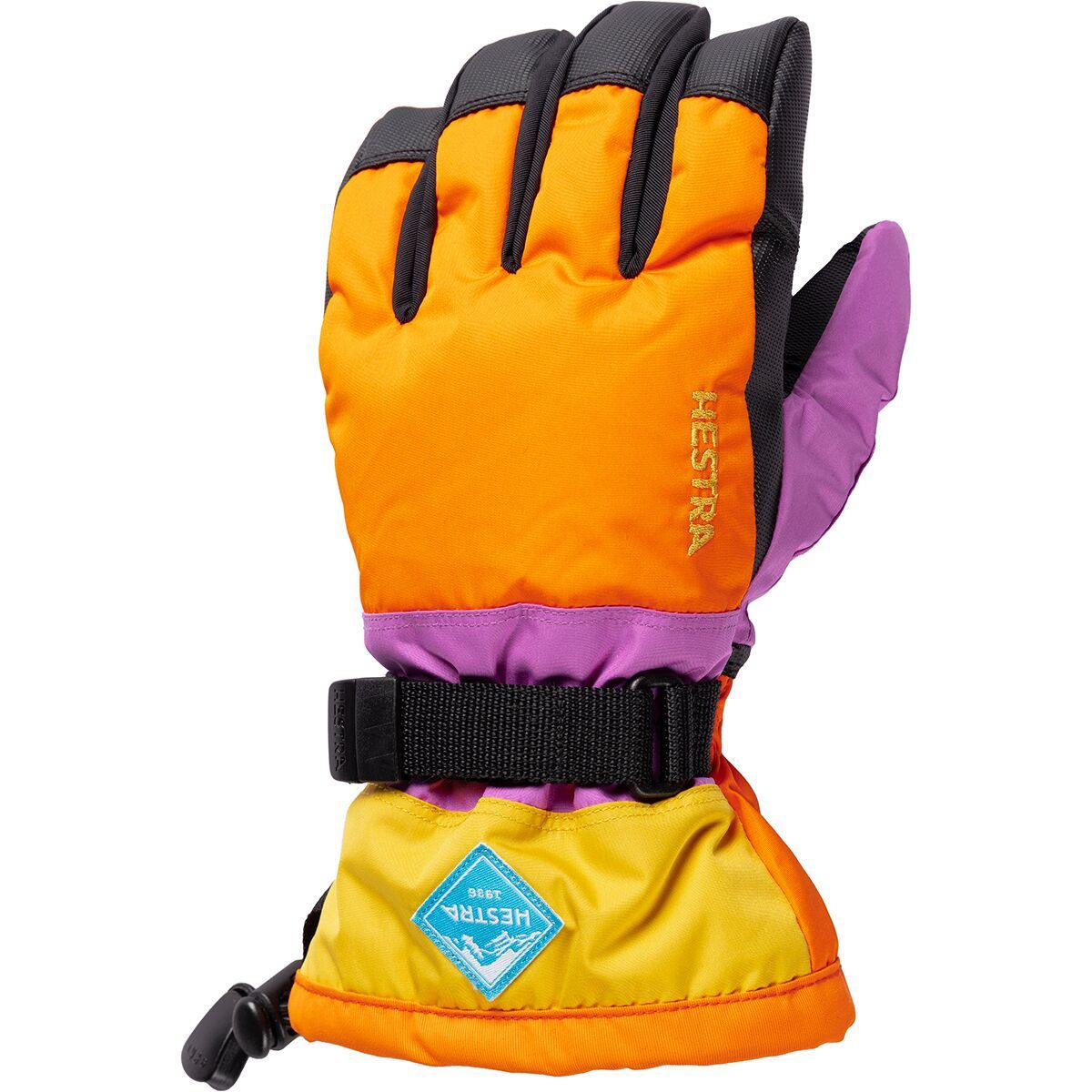 Image of Hestra Gauntlet CZone Junior Glove - Kids' Orange Multi, 5