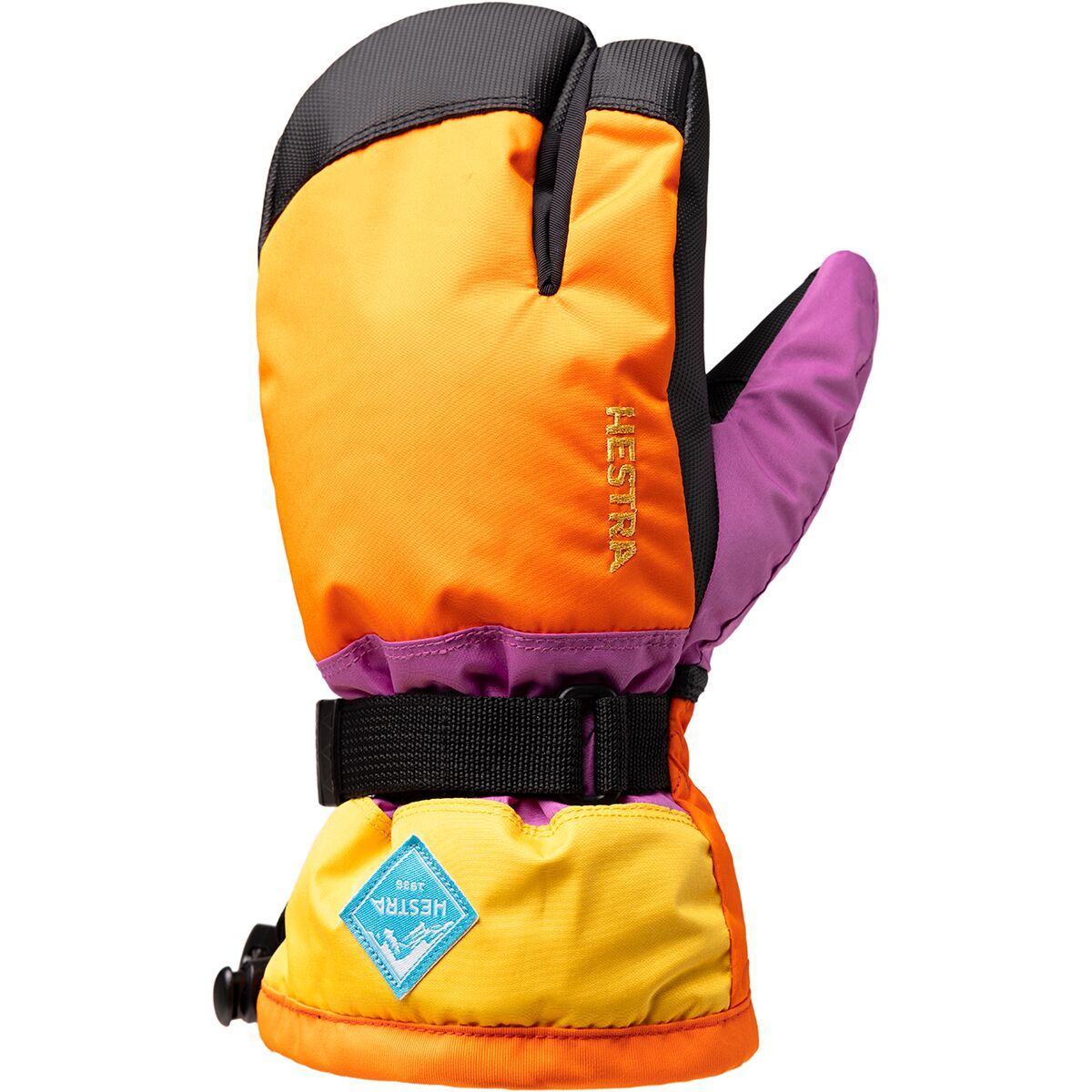 Image of Hestra Gauntlet CZone Junior 3-Finger Glove - Kids' Orange Multi, 5