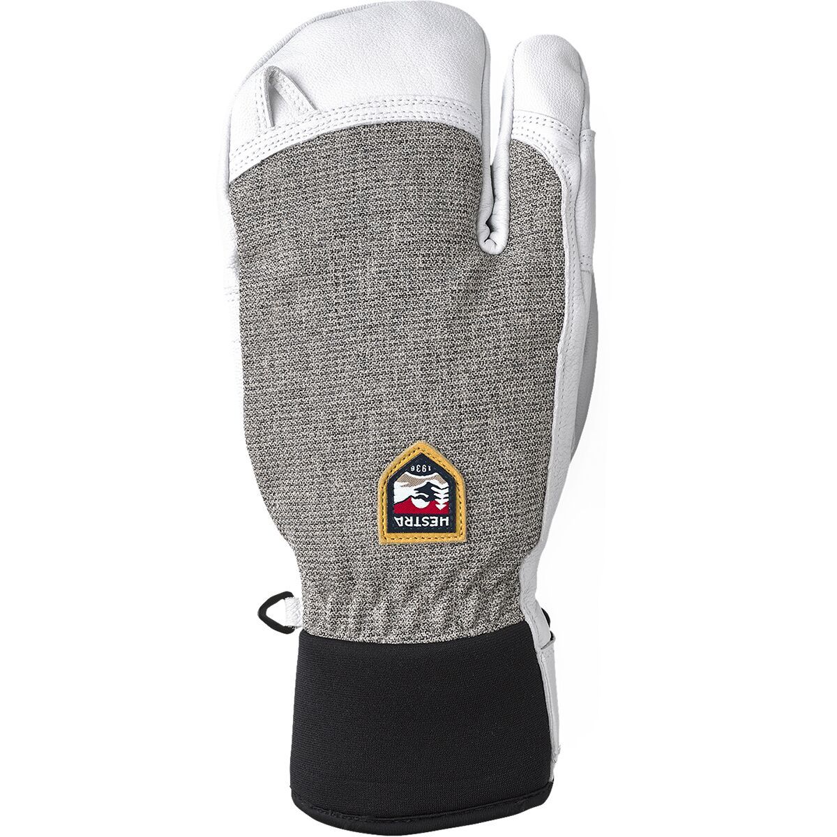 Image of Hestra Army Leather Patrol 3-Finger Glove - Men's Light Grey, 6