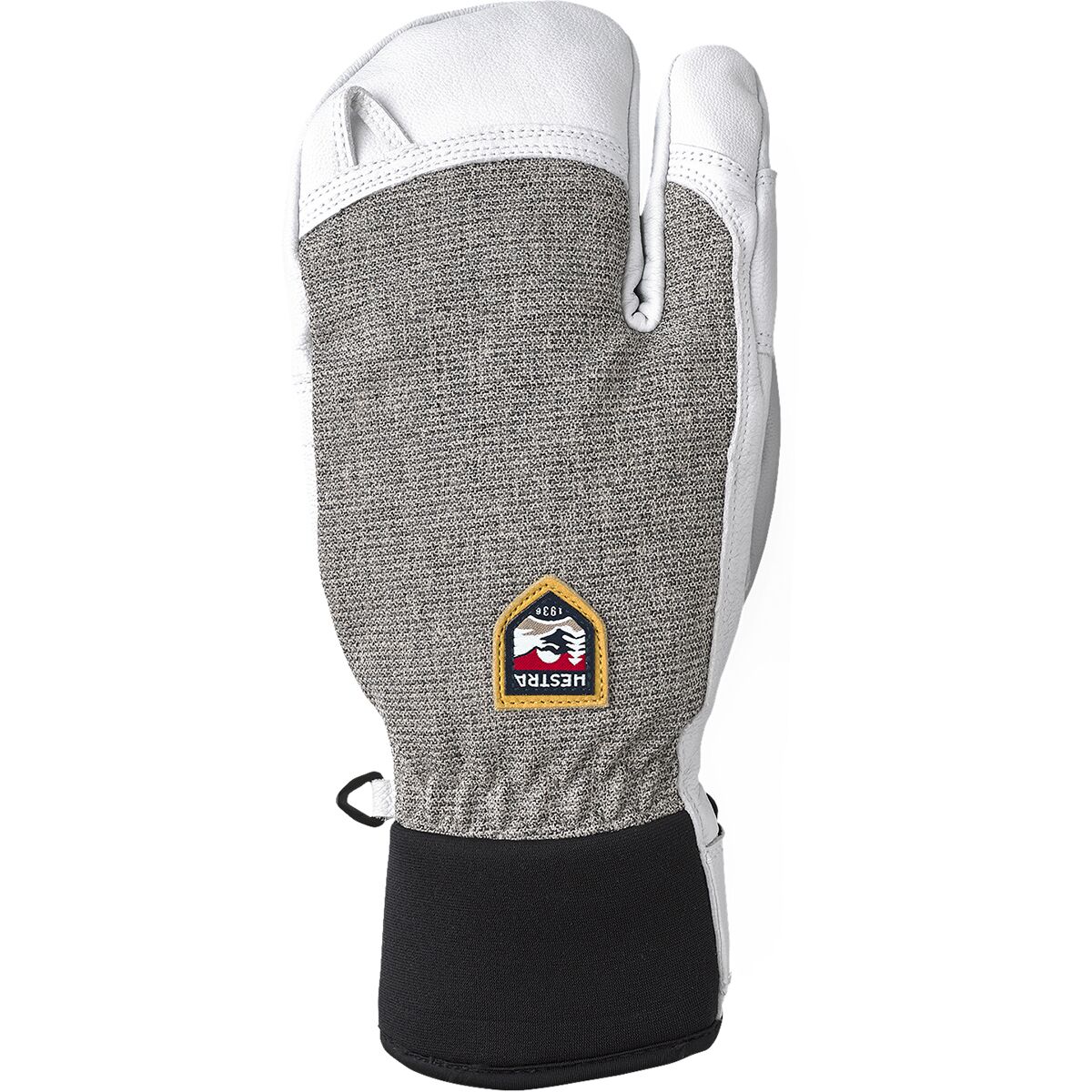 Image of Hestra Army Leather Patrol 3-Finger Glove - Men's Light Grey, 10