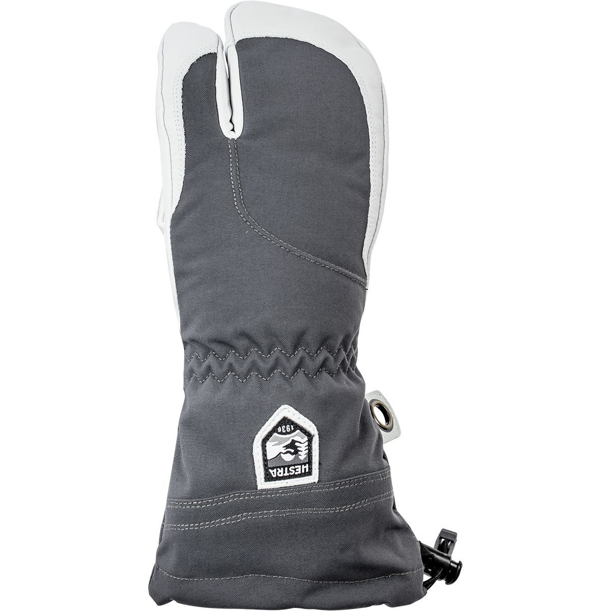 Image of Hestra Heli 3-Finger Glove - Women's Grey/Off White, 5