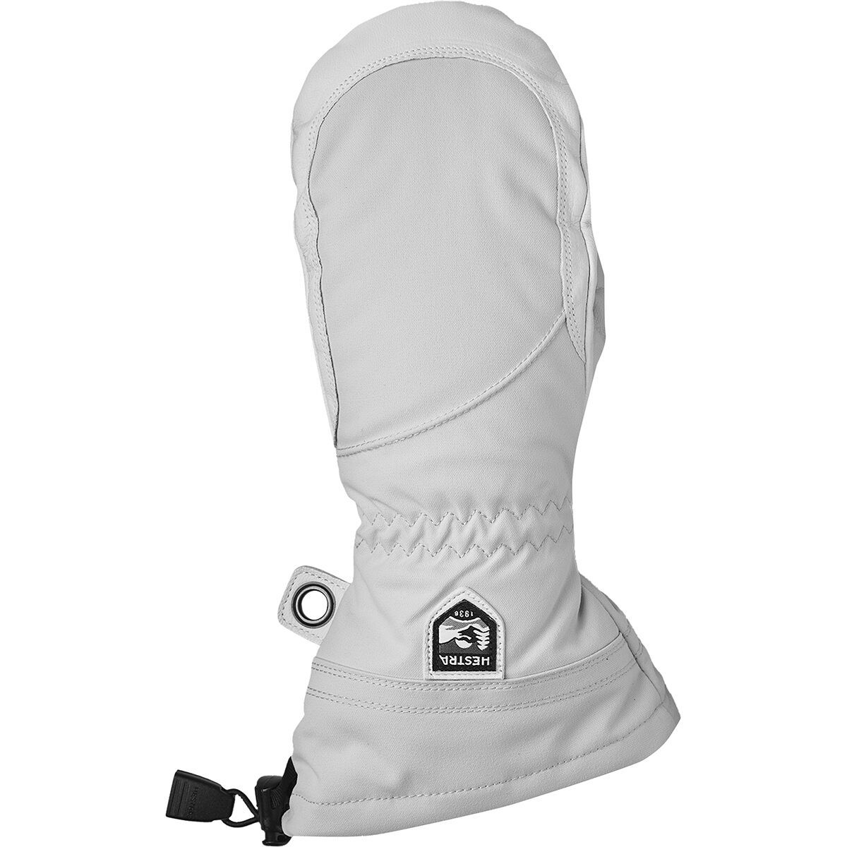 Image of Hestra Heli Mitten - Women's Pale Grey/Off White, 9