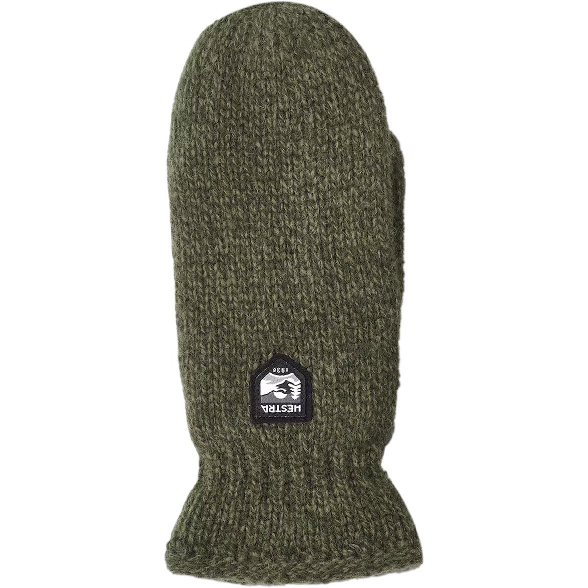 Image of Hestra Basic Wool Mitten - Women's Olive, 10
