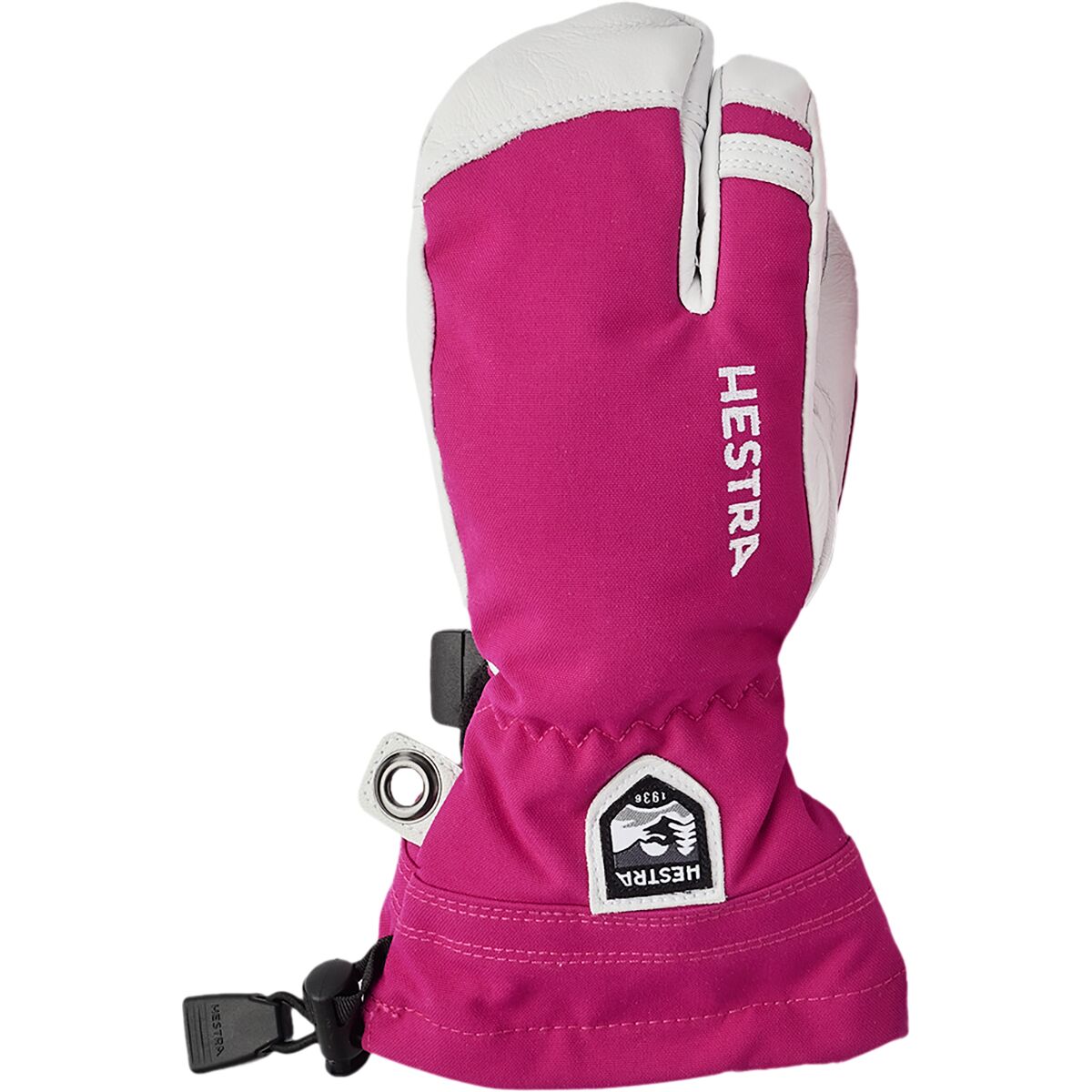 Image of Hestra Heli Ski Junior 3-Finger Glove - Kids' Fuchsia, 5