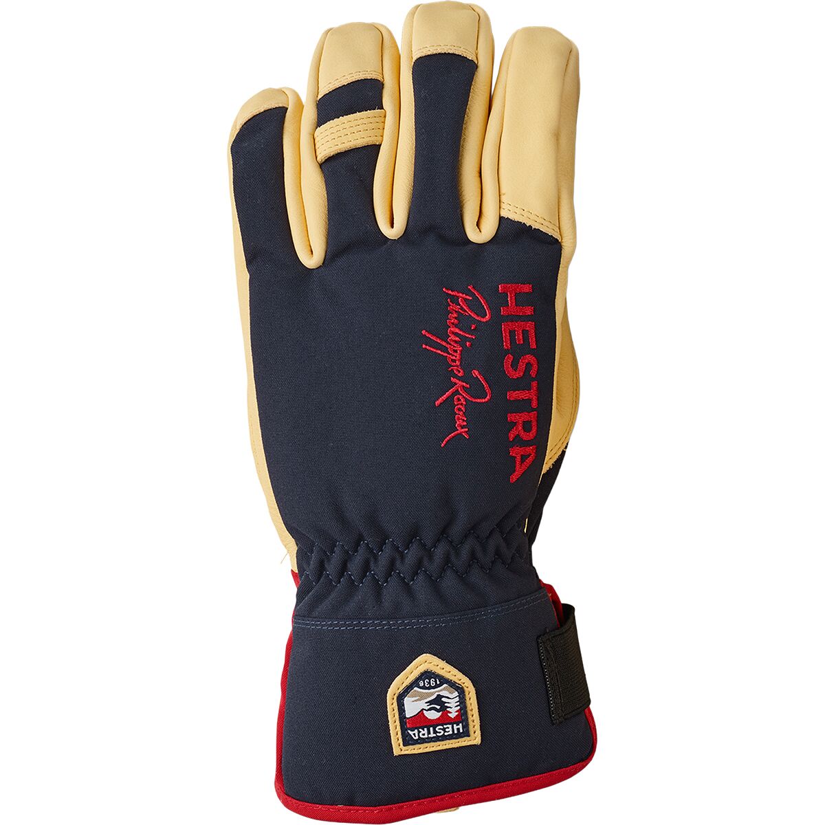Image of Hestra Philippe Raoux Ecocuir Short Glove Navy, 6