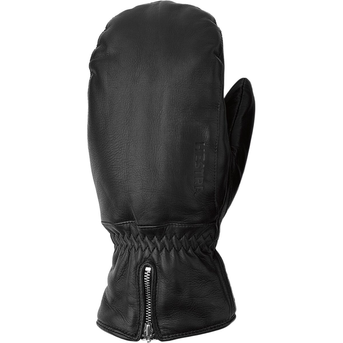 Image of Hestra Leather Swisswool Classic Mitten - Women's Black, 6