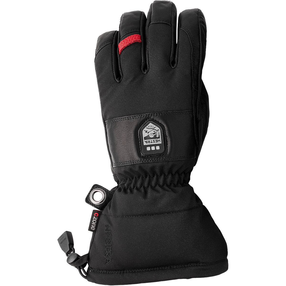 Hestra Power Heater Gauntlet Glove - Men's Black/Black