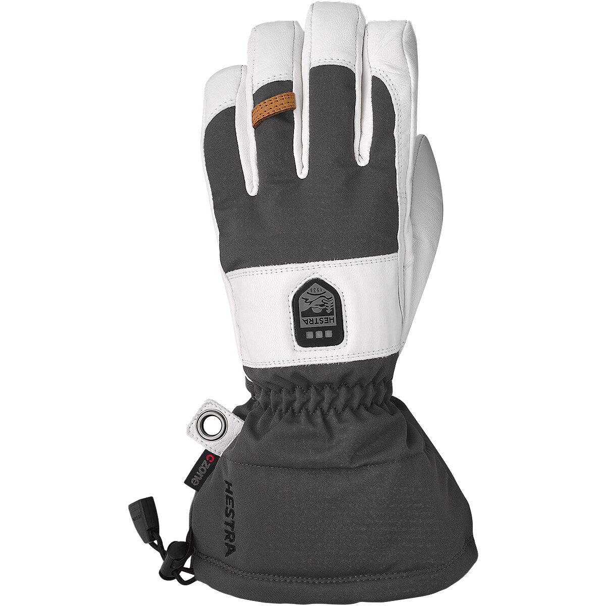 Hestra Power Heater Gauntlet Glove - Men's Grey/White