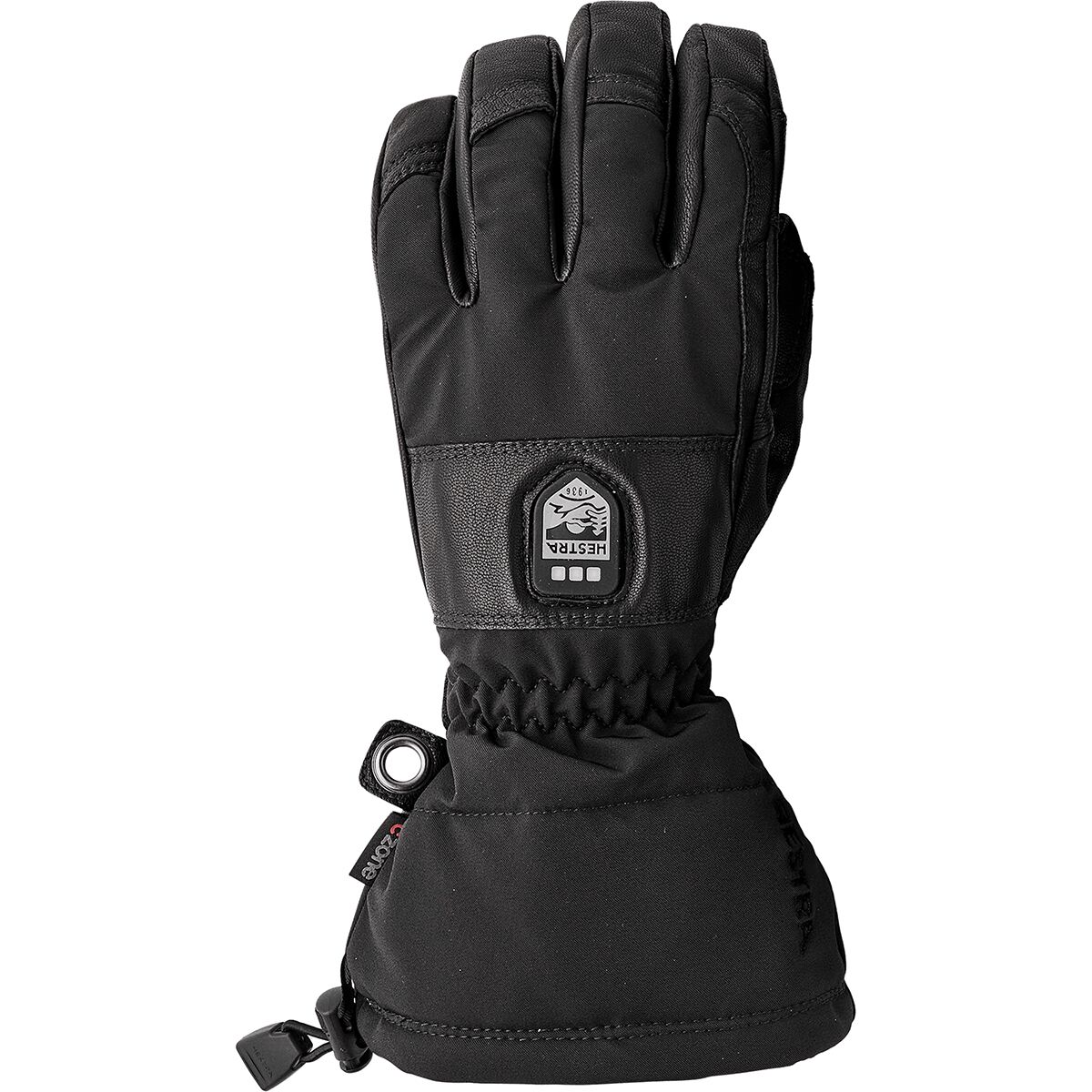 Hestra Heater Gauntlet Glove Black/Black, 6