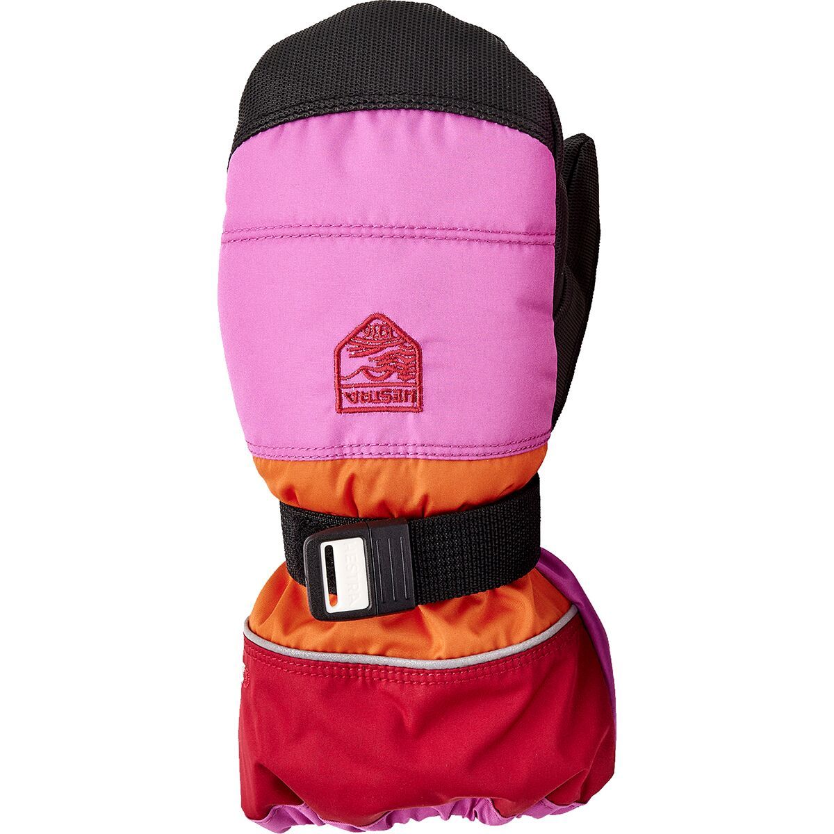 Image of Hestra CZone Mitten - Kids' Cerise/Light Orange, 2