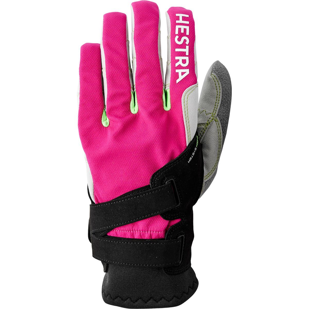Image of Hestra XC Ergo Grip Shark - 5 finger Glove Fuschia/Light Grey, 9