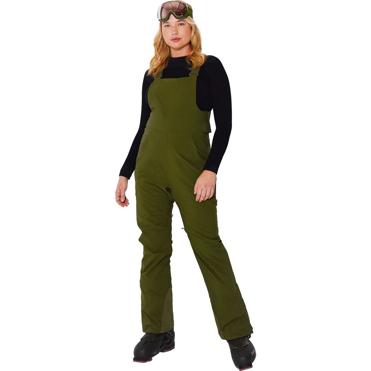 Halfdays Carson Bib Pant - Women's Olive, M/Reg