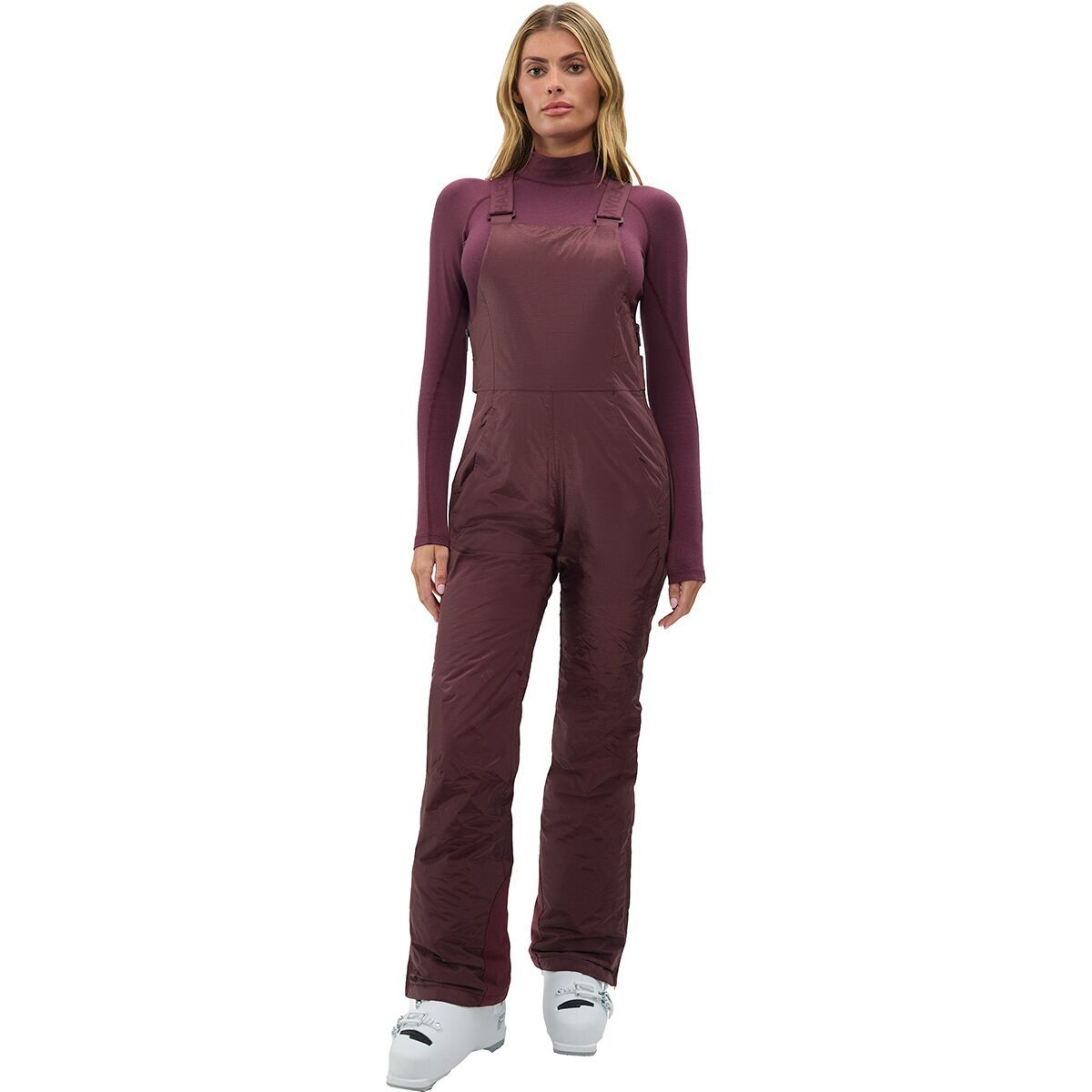 Image of Halfdays Carson Bib Pant - Women's Glazed Cherry, L/Reg