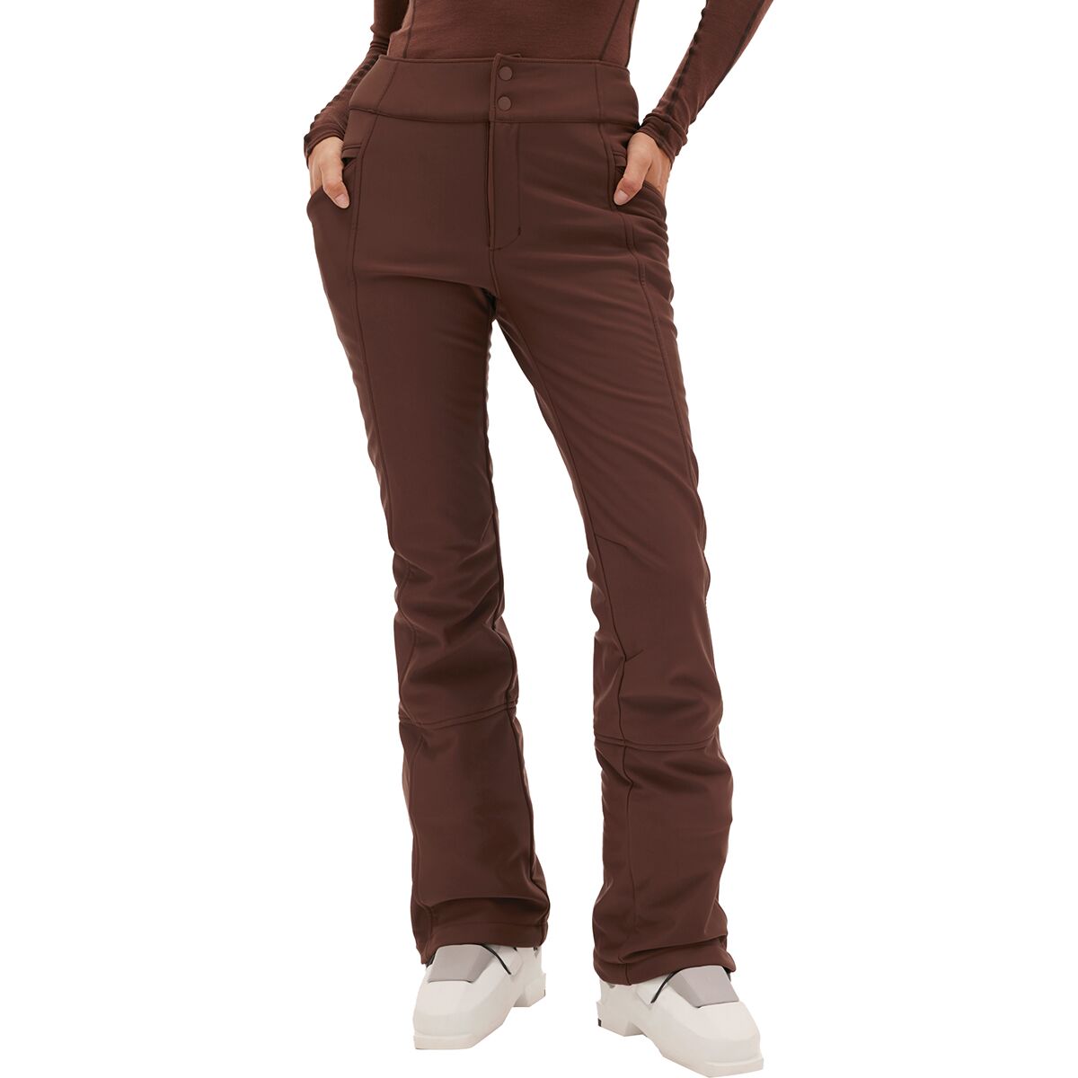 Image of Halfdays Emma Softshell Pant - Women's Spiked Cocoa, L/Reg