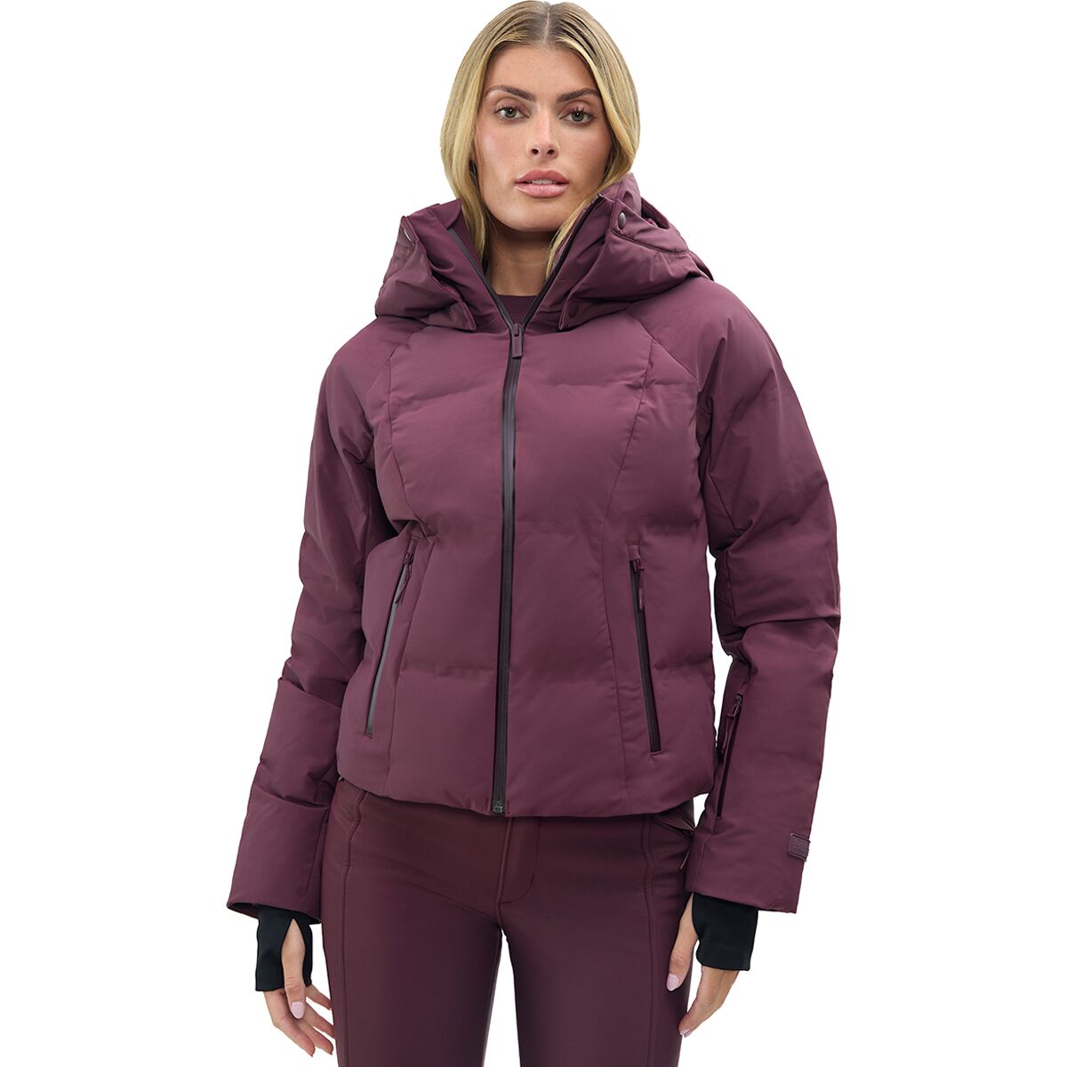 Image of Halfdays Georgie Seamless Puffer Jacket - Women's Glazed Cherry, S