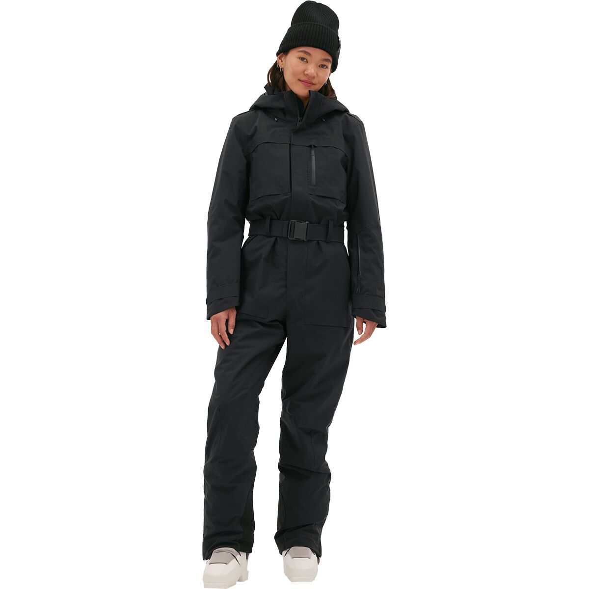 Image of Halfdays Murphy One-Piece Ski Suit - Women's Black, L/Short