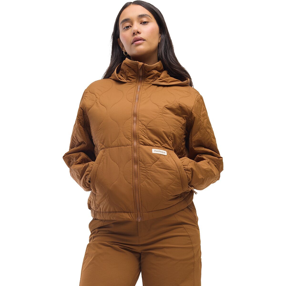 Image of Halfdays Bessie Packable Jacket - Women's Nuthatch, S