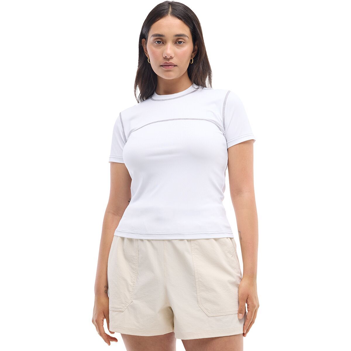 Image of Halfdays Mollie Performance T-Shirt - Women's White, XL