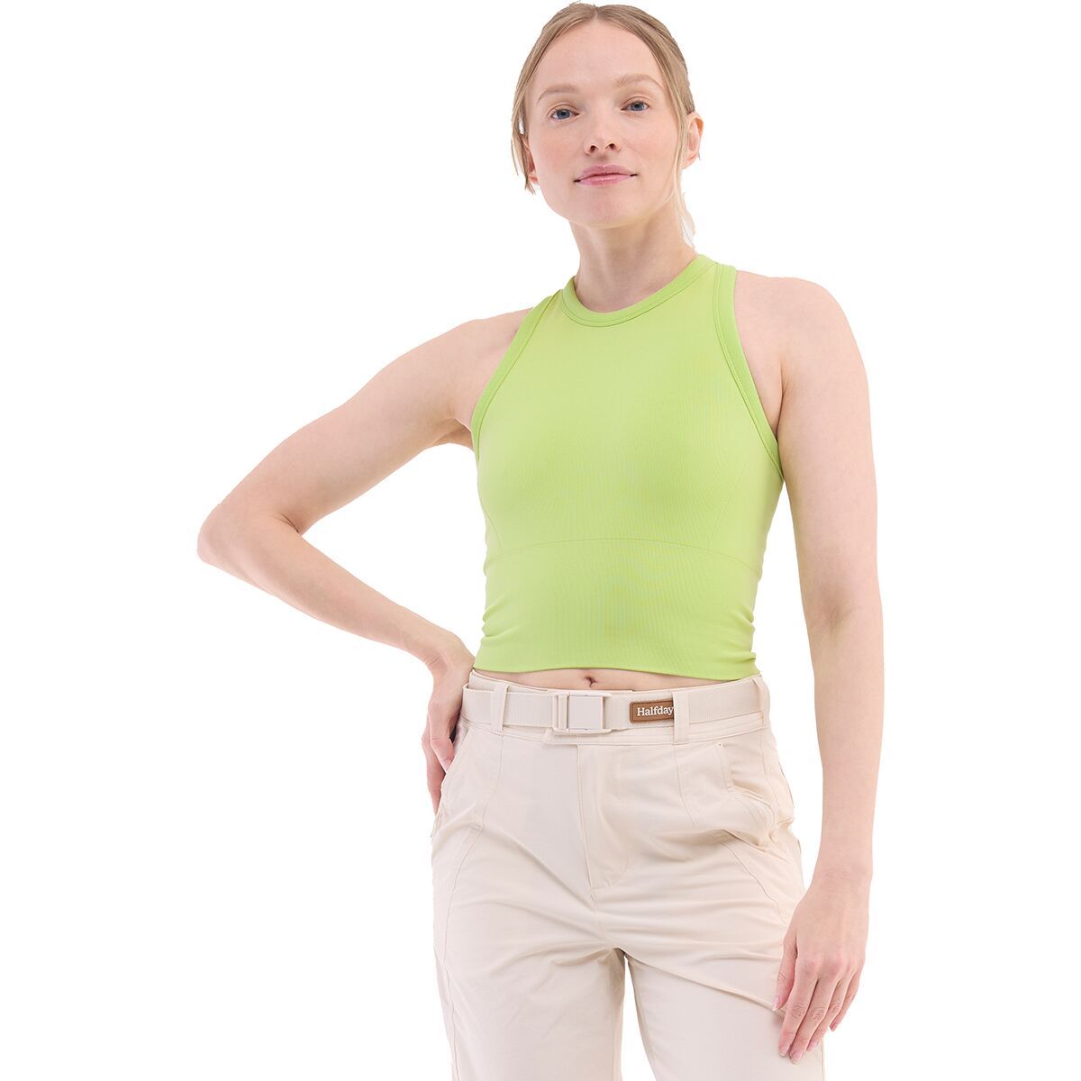 Image of Halfdays Sunn Racerback Top - Women's Pistachio, S