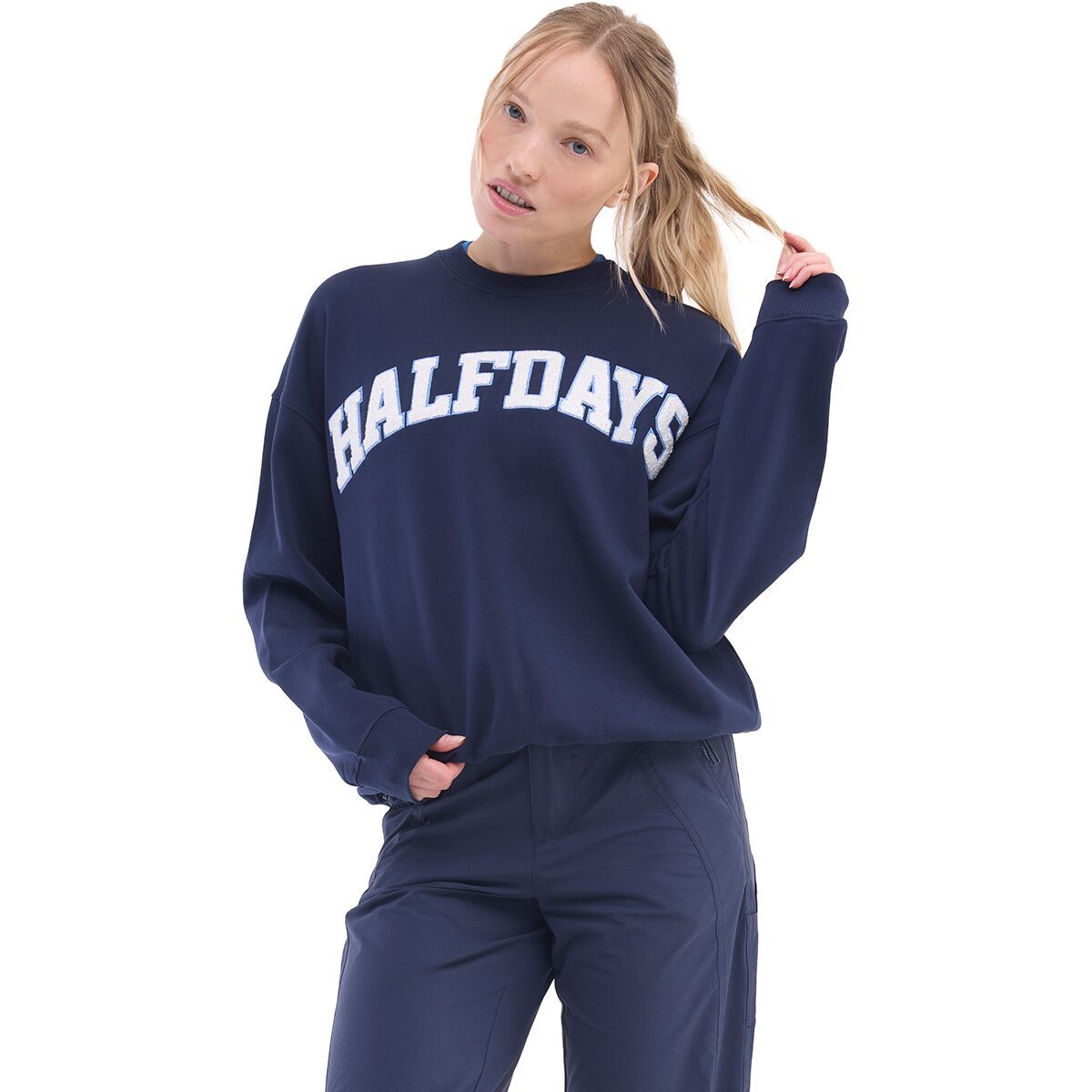 Image of Halfdays Sweatshirt - Women's Navy, S