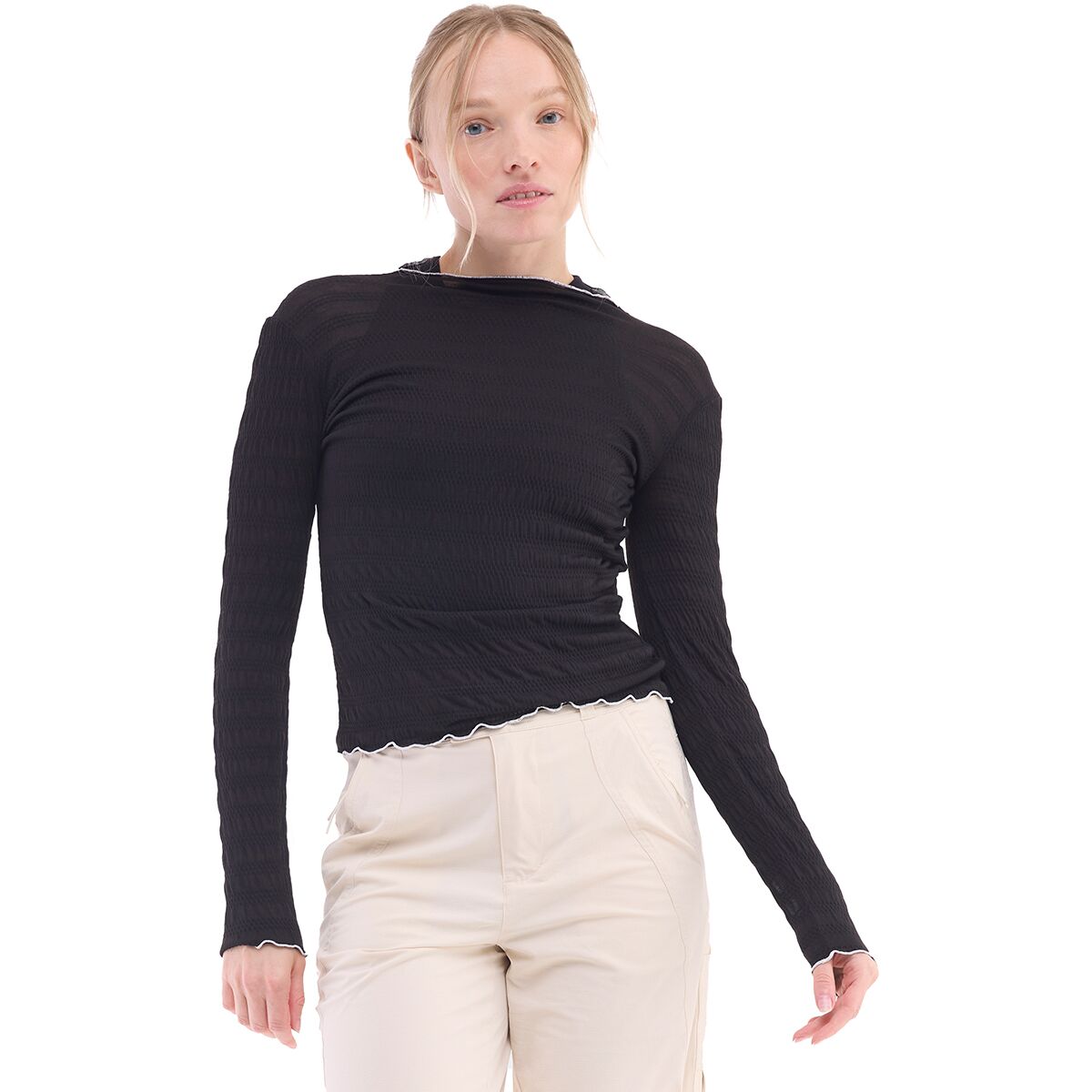 Image of Halfdays Ynes Performance Long-Sleeve Top - Women's Black, XS