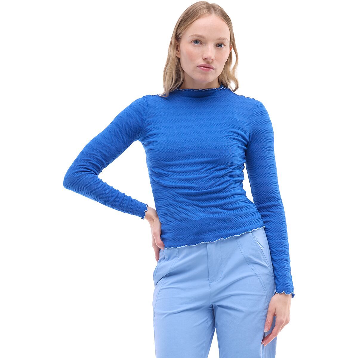 Halfdays Ynes Performance Long-Sleeve Top - Women's Bright Cobalt, XL