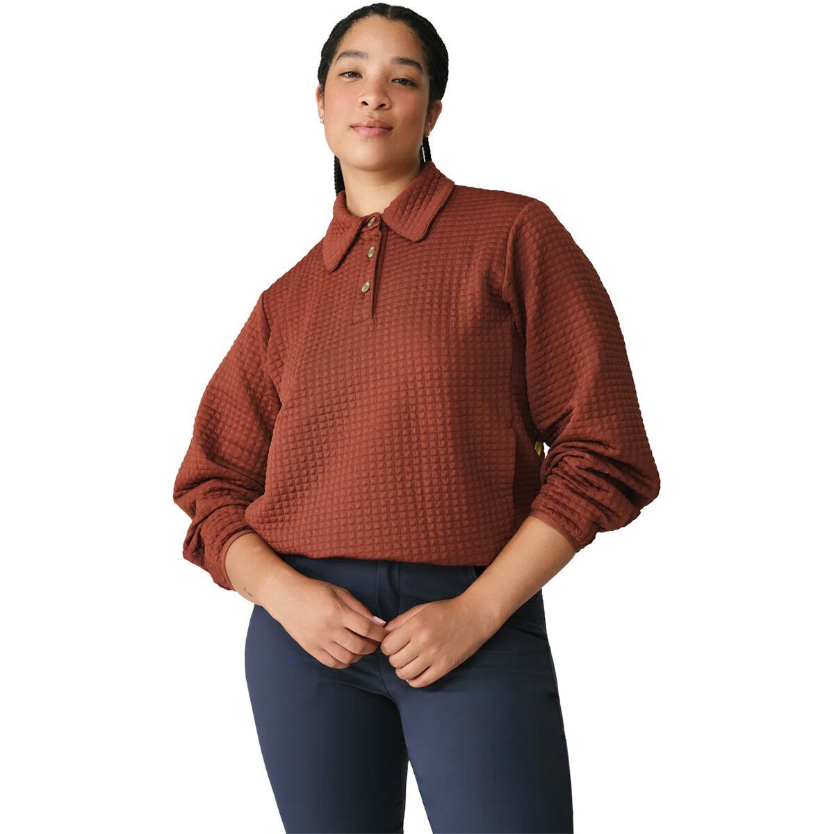 Image of Hikerkind Midlayer Shirt - Women's Redwood, M