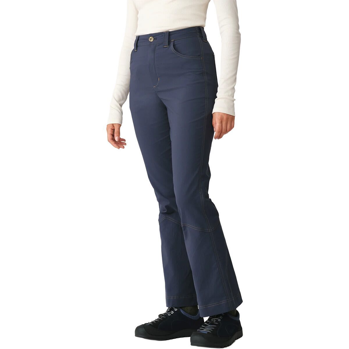 Image of Hikerkind Kick Flare Trousers - Women's Bathyal, L