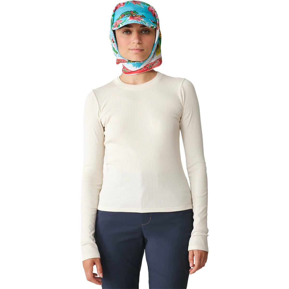 Image of Hikerkind Ribbed Merino Long-Sleeve T-Shirt - Women's Betula, M