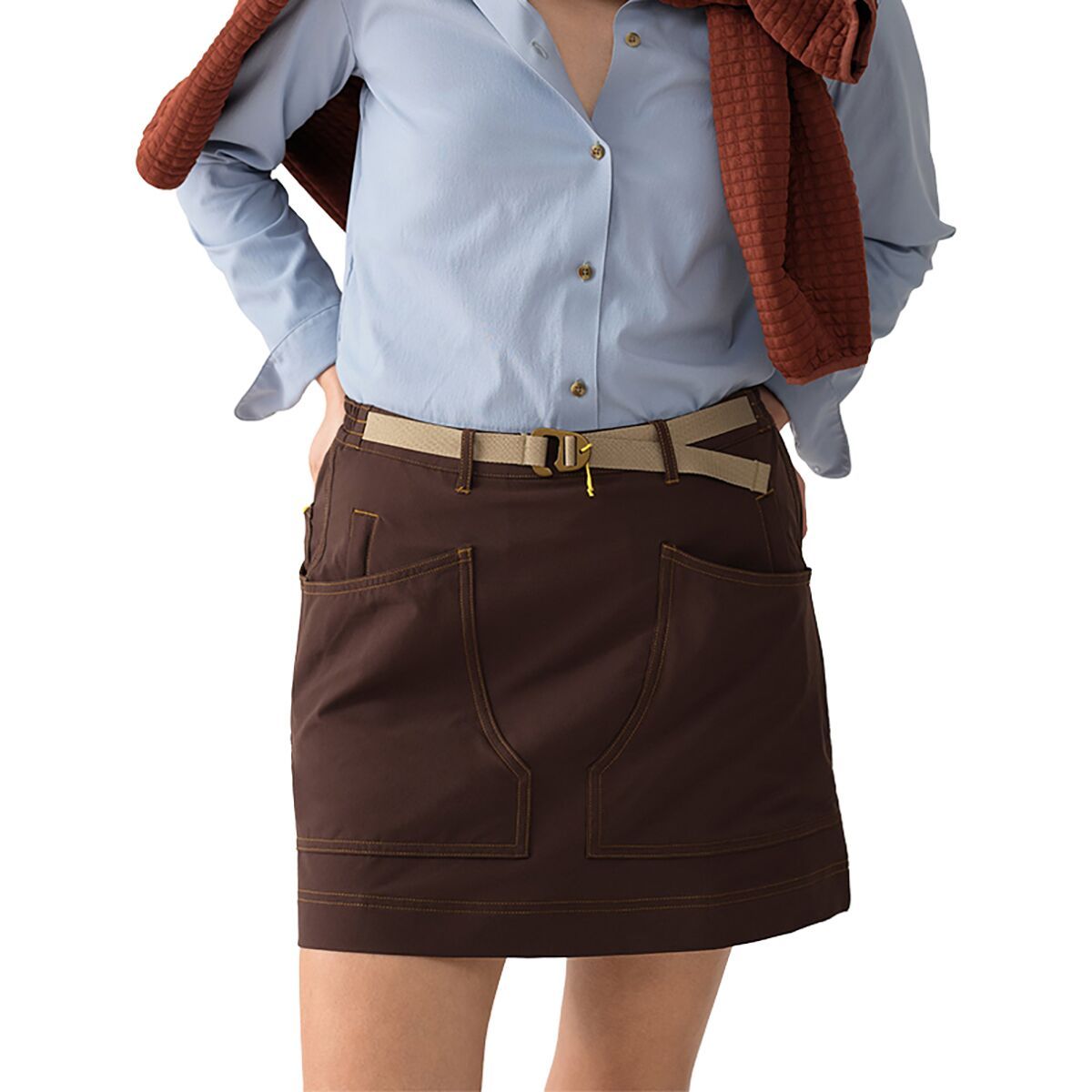Image of Hikerkind 8 Pocket Skort - Women's Garnet, XS